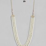 Plated Pearls Layered Necklace