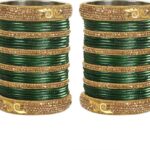 Alloy, Brass Gold-plated Bangle Set (Pack of 2)