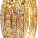 Alloy Gold-plated Bangle Set (Pack of 4)