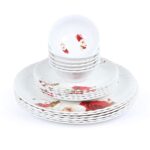 Mini Dinning Set (Pack of 18, Floral Print)