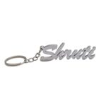 Name Customized Name Key Chain 2.5mm Thick Steel Key Chain Rough and Tuff Key Chain for Daily Use (Silver Name)