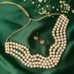 Studded Pearls Jewellery Set