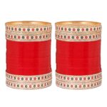 Exclusive Punjabi Collection Full Bridal Chura for Wedding Ceremony Fabulous Design Build Quality Beautifully Made Chura Bangle Set for Girls