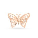 Gold-Plated Butterfly Design Adjustable Finger Ring