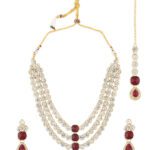 Red Stone Studded Jewellery Set