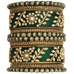 Silk Thread Matching Floral Bangle Set Bridal Chuda Chura Jewellery for Women Girls