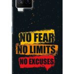 No Fear No Limits No Excuse iQOO 7 Legend 5G Back Cover