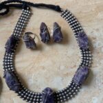 Fusion Neckset with Amethyst Stone