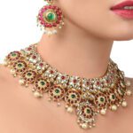 Pink Embellished Jewellery Set