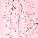 Japanese Door Curtains  - pink