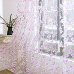 Floral Chiffon Curtains