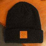 Custom Leather Print Ribbed Beanies | Beanie Hat | Beanie Cap