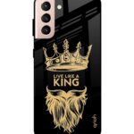 King Life Printed Premium Glass Cover For S21(Impact Resistant, Matte Finish)