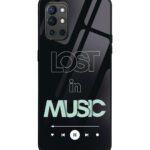 Lost in Music Green Premium Glass Cover for OnePlus 9R