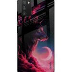 Moon Wolf Printed Premium Glass Cover For A30s(Impact Resistant, Matte Finish)