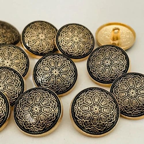 Golden Buttons for Clothing and Sewing Projects